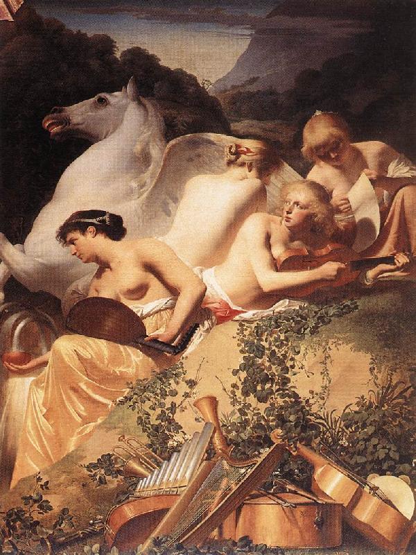 EVERDINGEN, Caesar van The Four Muses with Pegasus fg